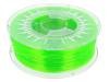 Filament PETG verde stralucitor transparent 1kg ±0,5% 1,75mm DEV-PETG-1.75-BGT